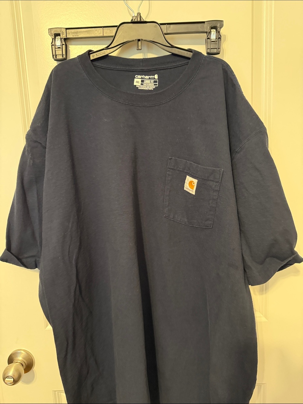 Carhartt Navy Short-Sleeve Pocket Tee